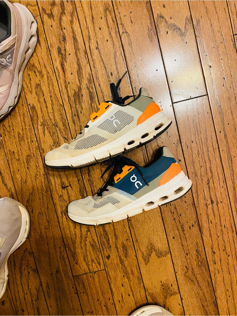 On Running women’s Cloud Running Shoe - Blue, White & Orange